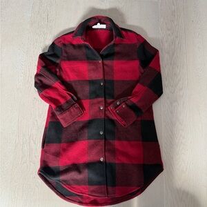 BB Dakota Red and Black Plaid Jacket